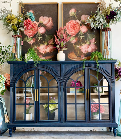 Colette Console-Deep Blue/Cappuccino