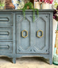 Cora Console-Blue Haze/Gold