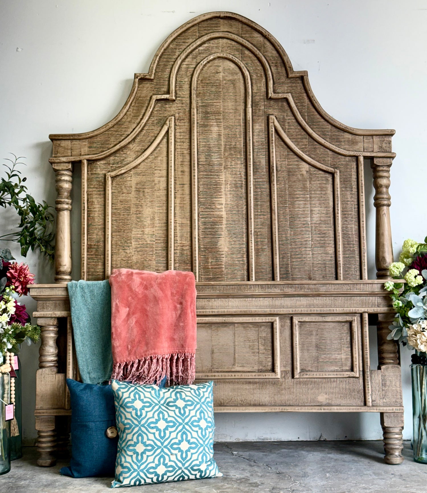 Madison Queen Bed-Sandstone