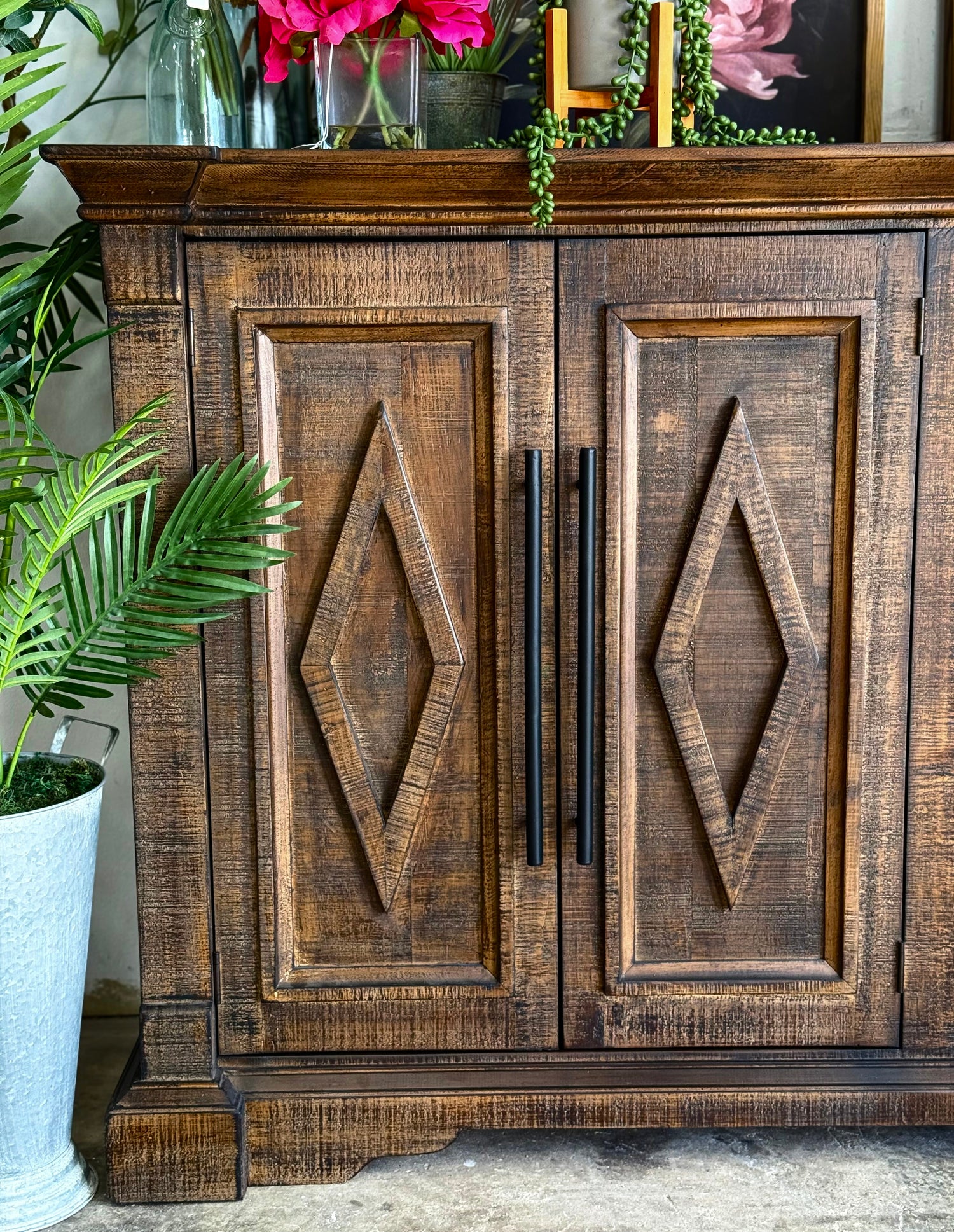 Chloe 6 Door Console-Honeywood