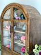 Rose Domed Vitrine-Honeywood/Dove