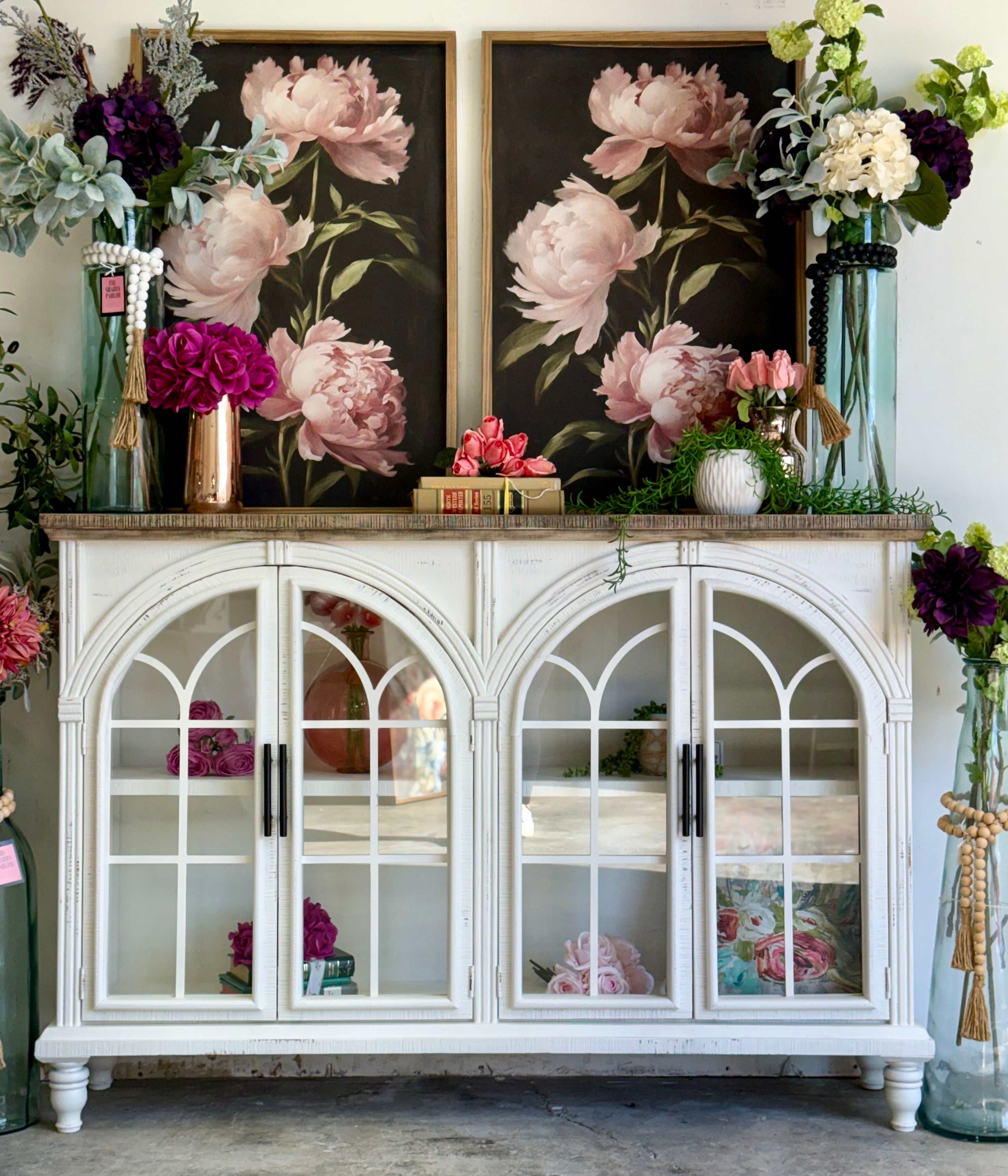 Colette Console-Frosted Linen/Sandstone