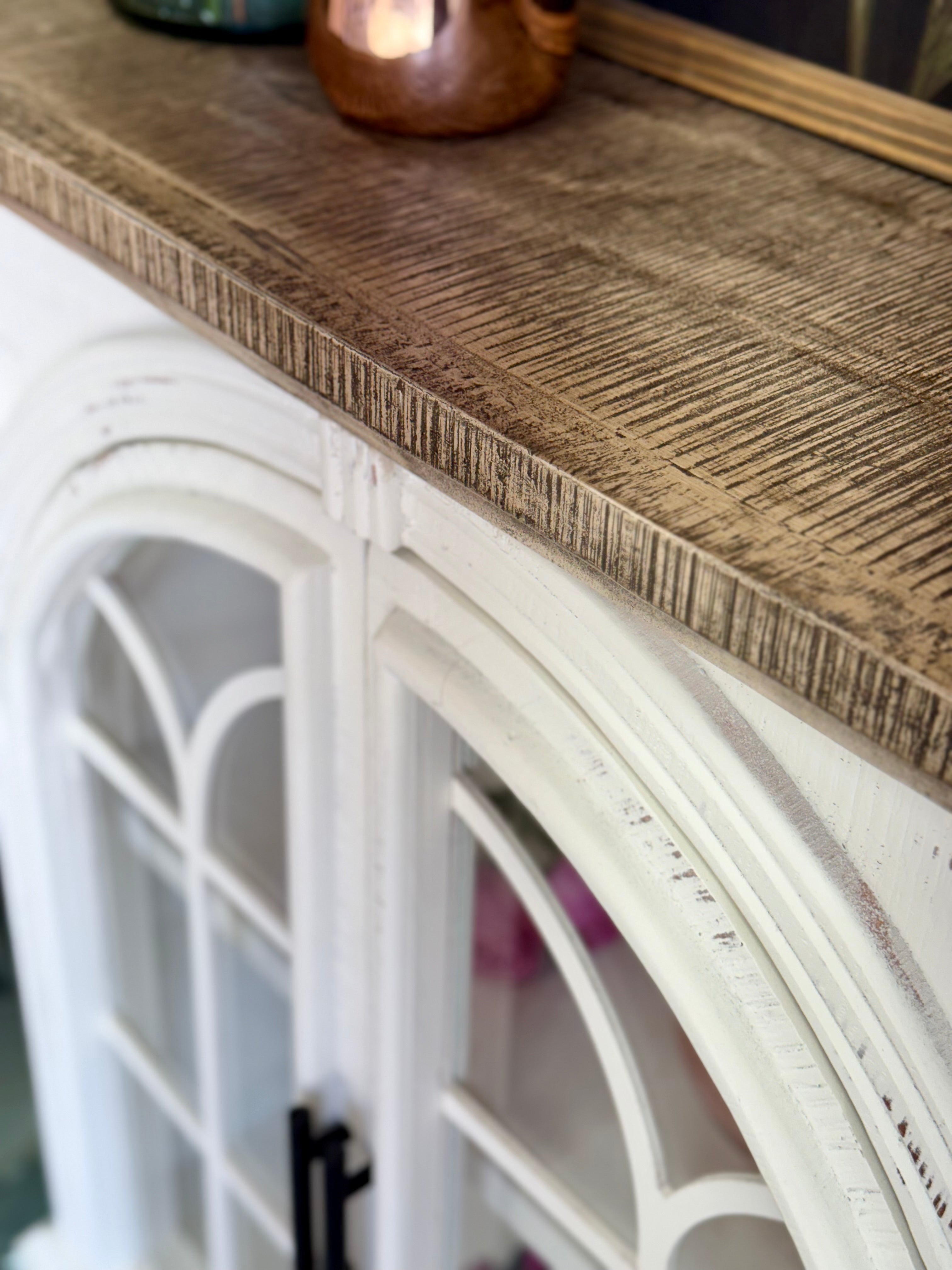 Colette Console-Frosted Linen/Sandstone