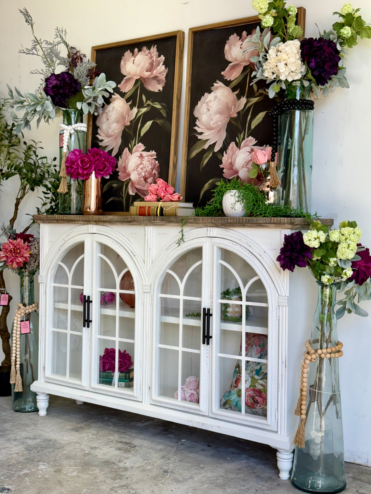 Colette Console-Frosted Linen/Sandstone