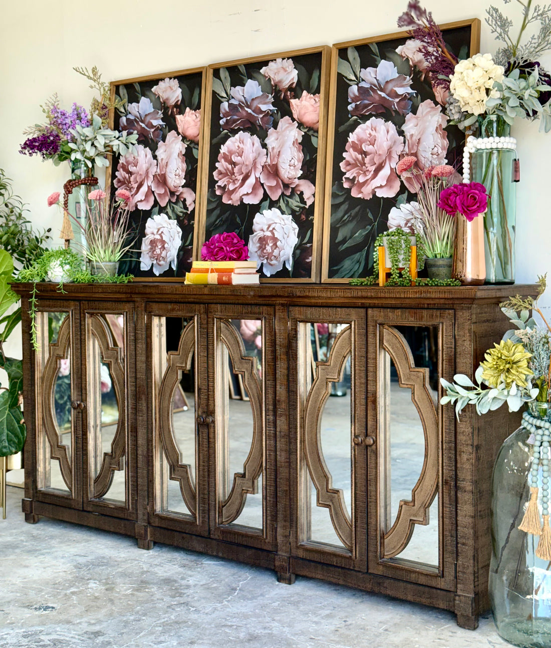 Morgan 6 Door Console-Honeywood