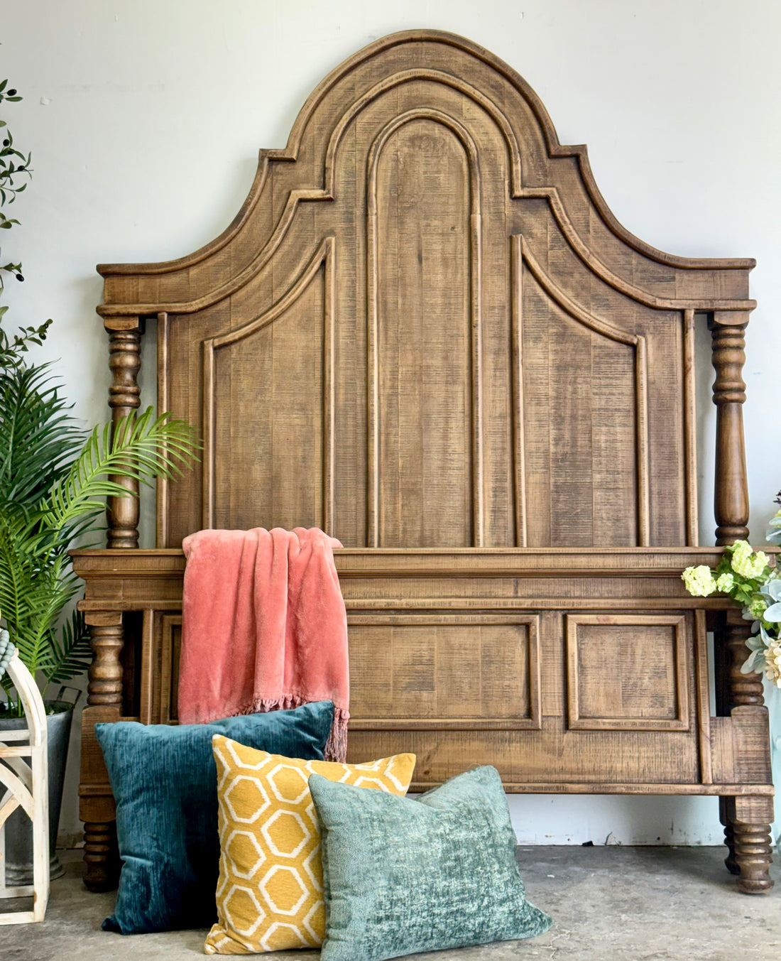 Madison Queen Bed-Timber