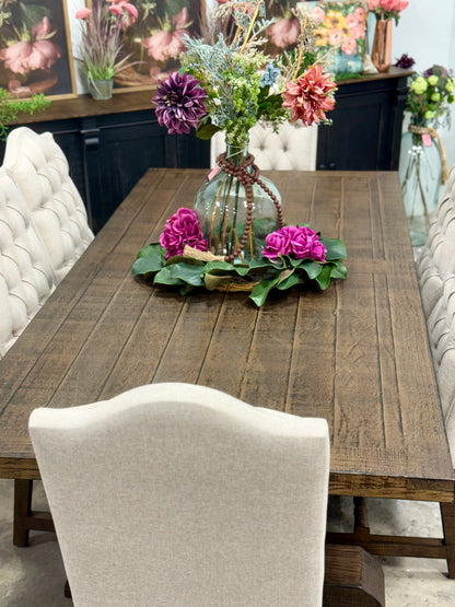 Hannah 7 Foot Dining Table Set With Chairs-Honeywood™