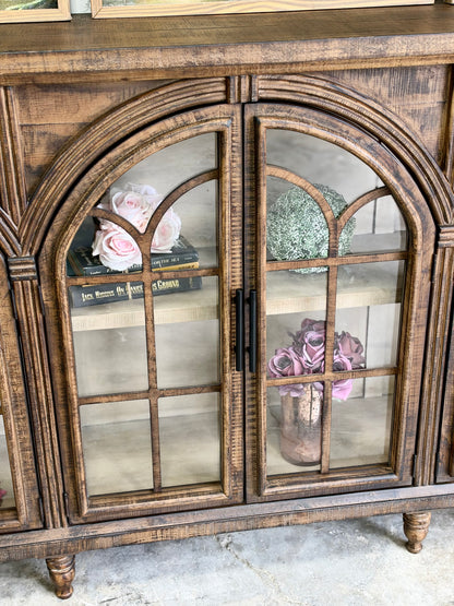 Colette 6 Door Console-Honeywood/Dove