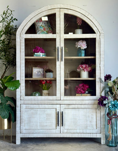 Rose Domed Vitrine-Toasted Wheat/Cappuccino