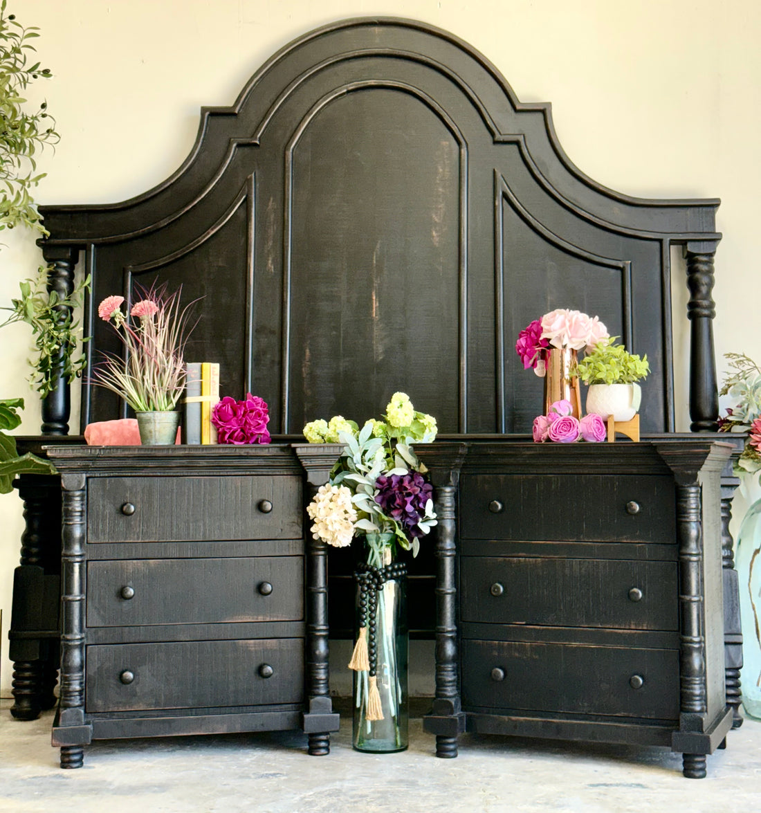 Madison Nightstand-Handrubbed Black