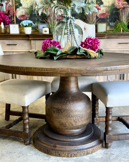 Lilly 54" Round Pedestal Dining Table-Honeywood™