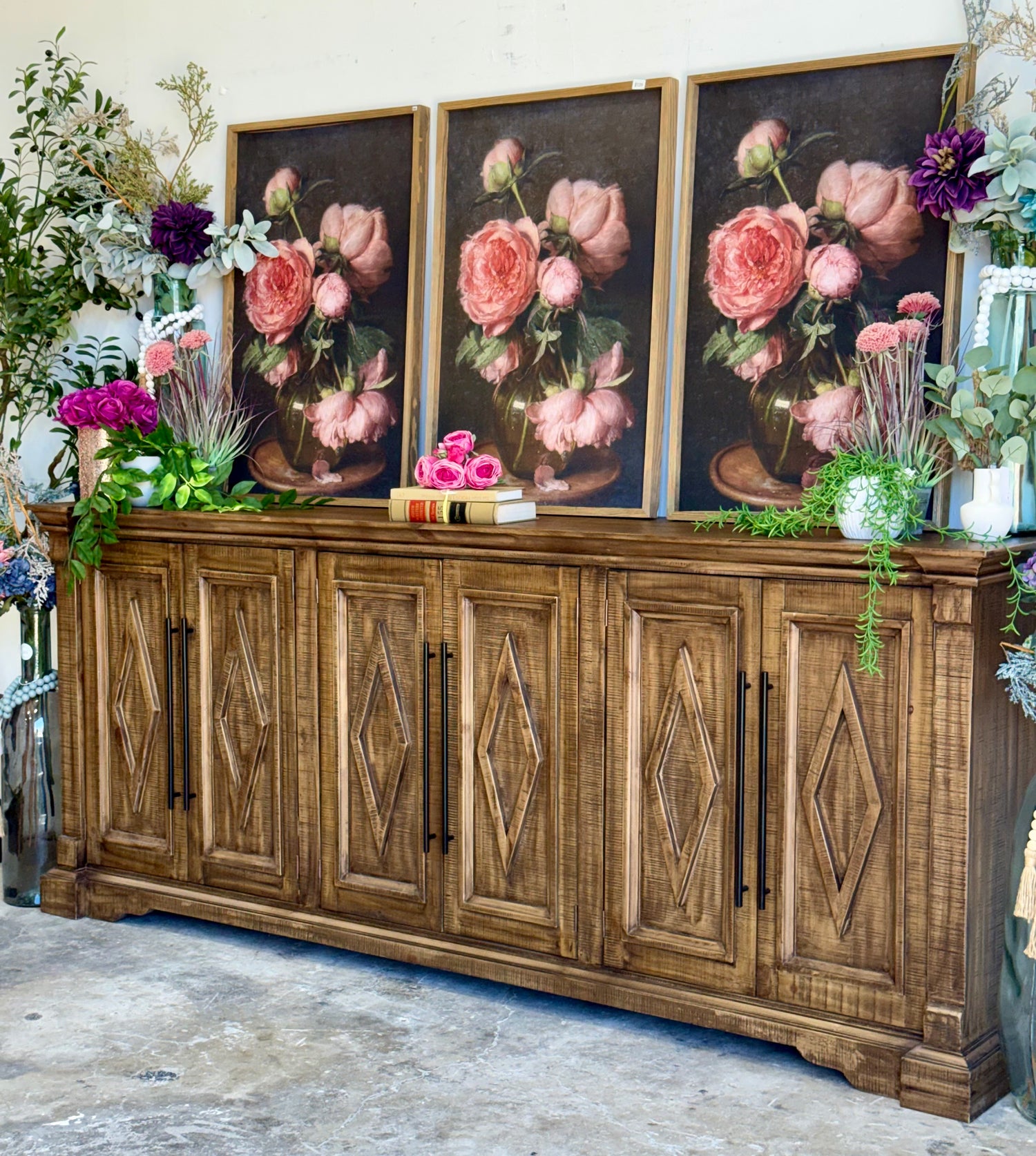 Chloe 6 Door Console-Timber
