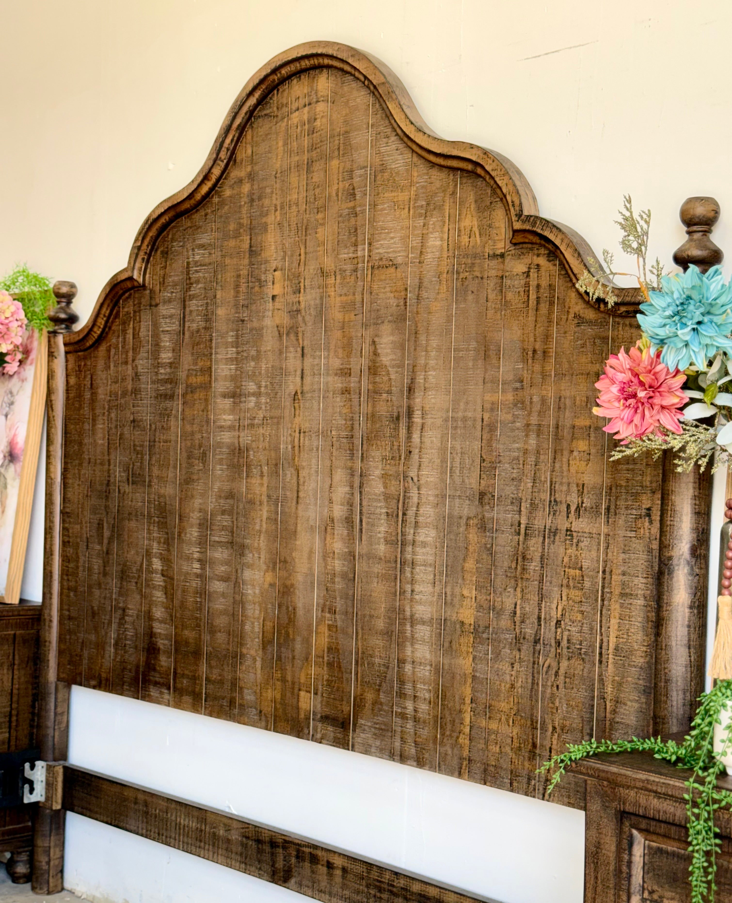 Adele King Bed- Honeywood