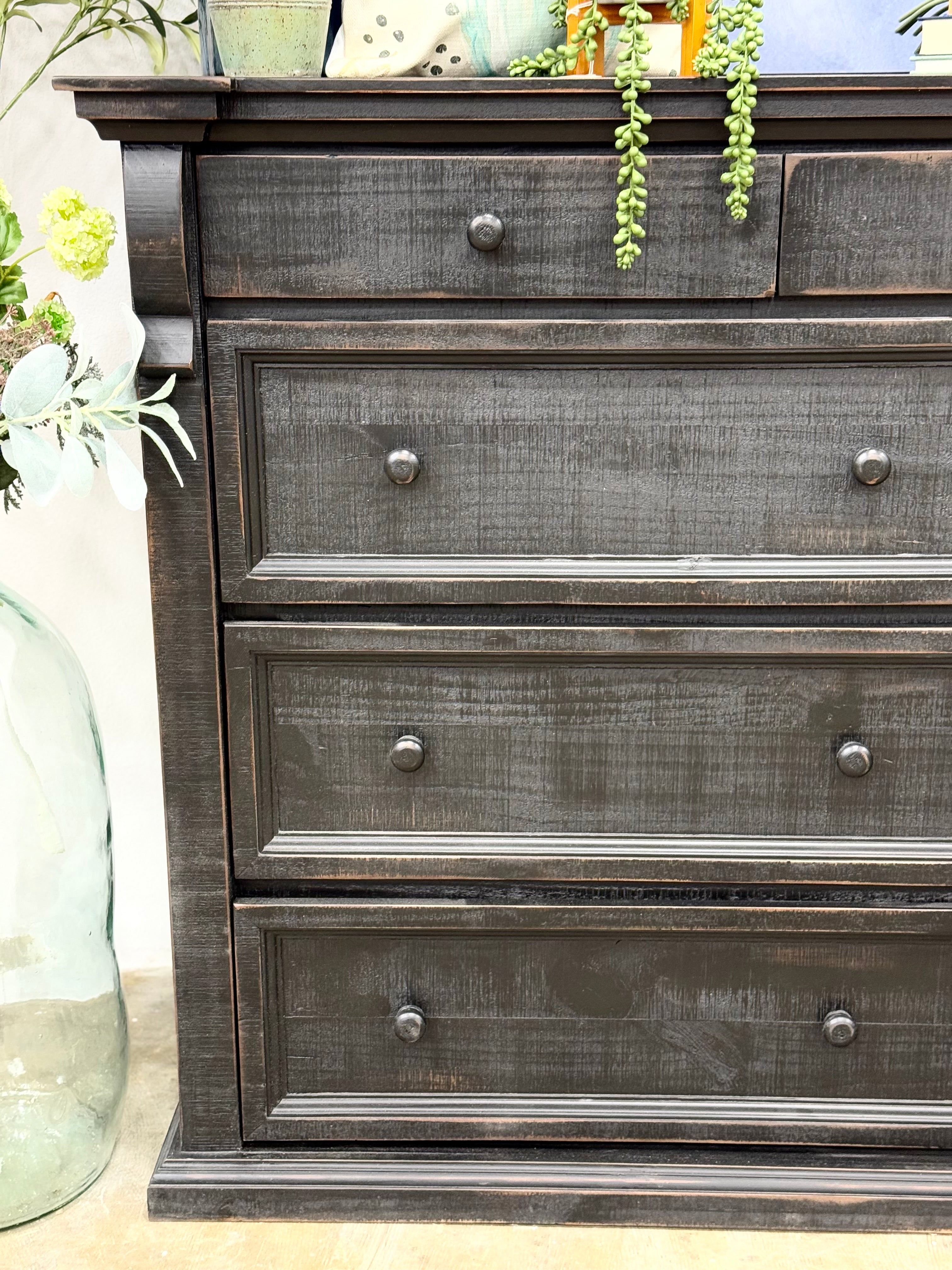 Jasmine Dresser-Handrubbed Black