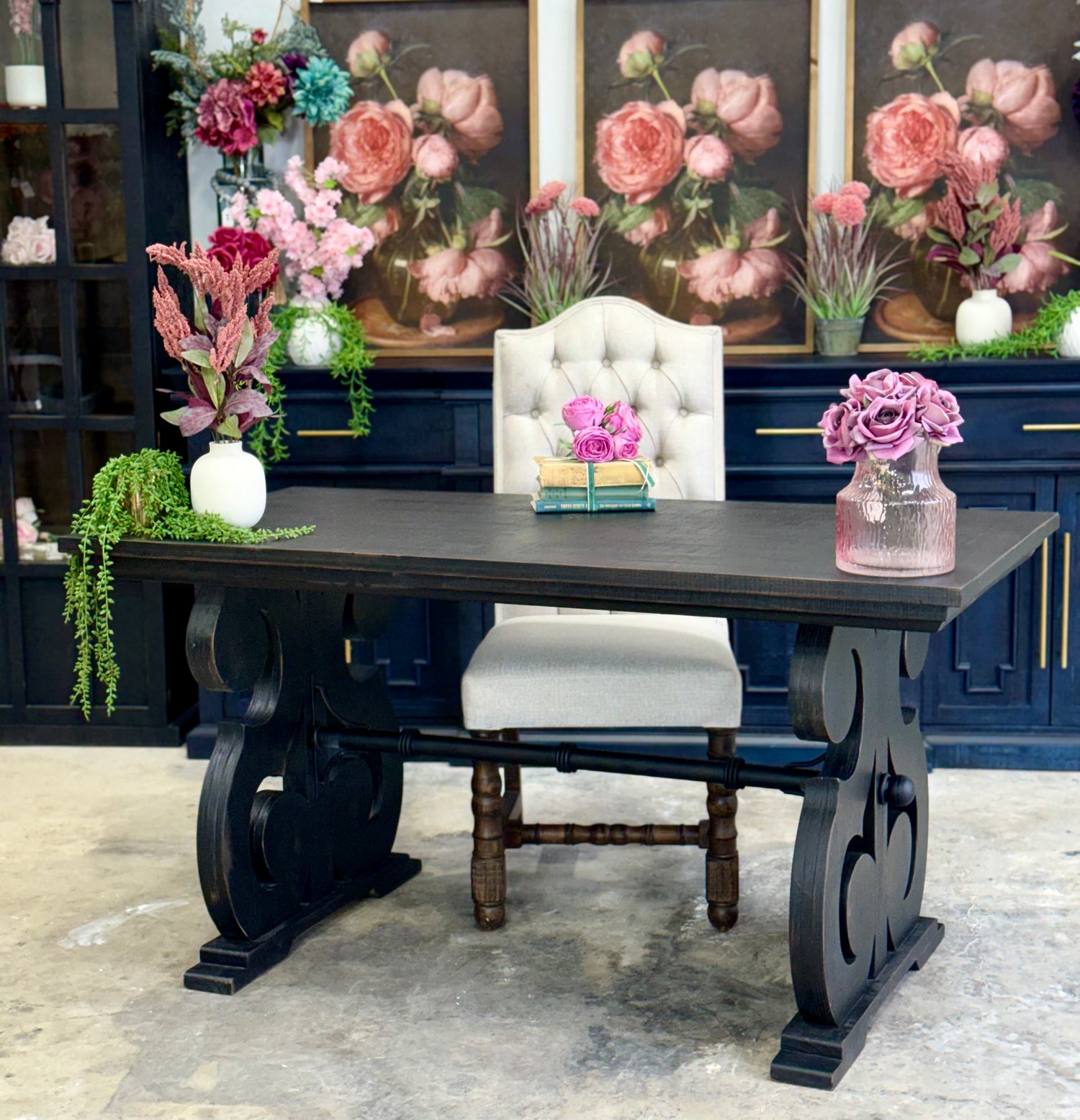 Harpwell Desk-Handrubbed Black