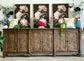 Allison 108" 6 Door Console-Honeywood