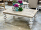 Sophie Coffee Table-White Wheat/Sandstone