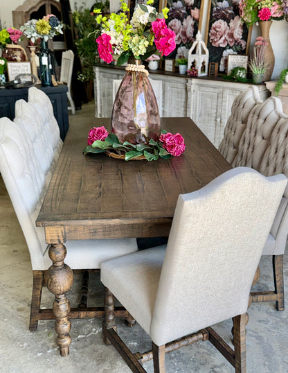 Sophie 7 Foot Dining Table With 8 Chairs-Honeywood™