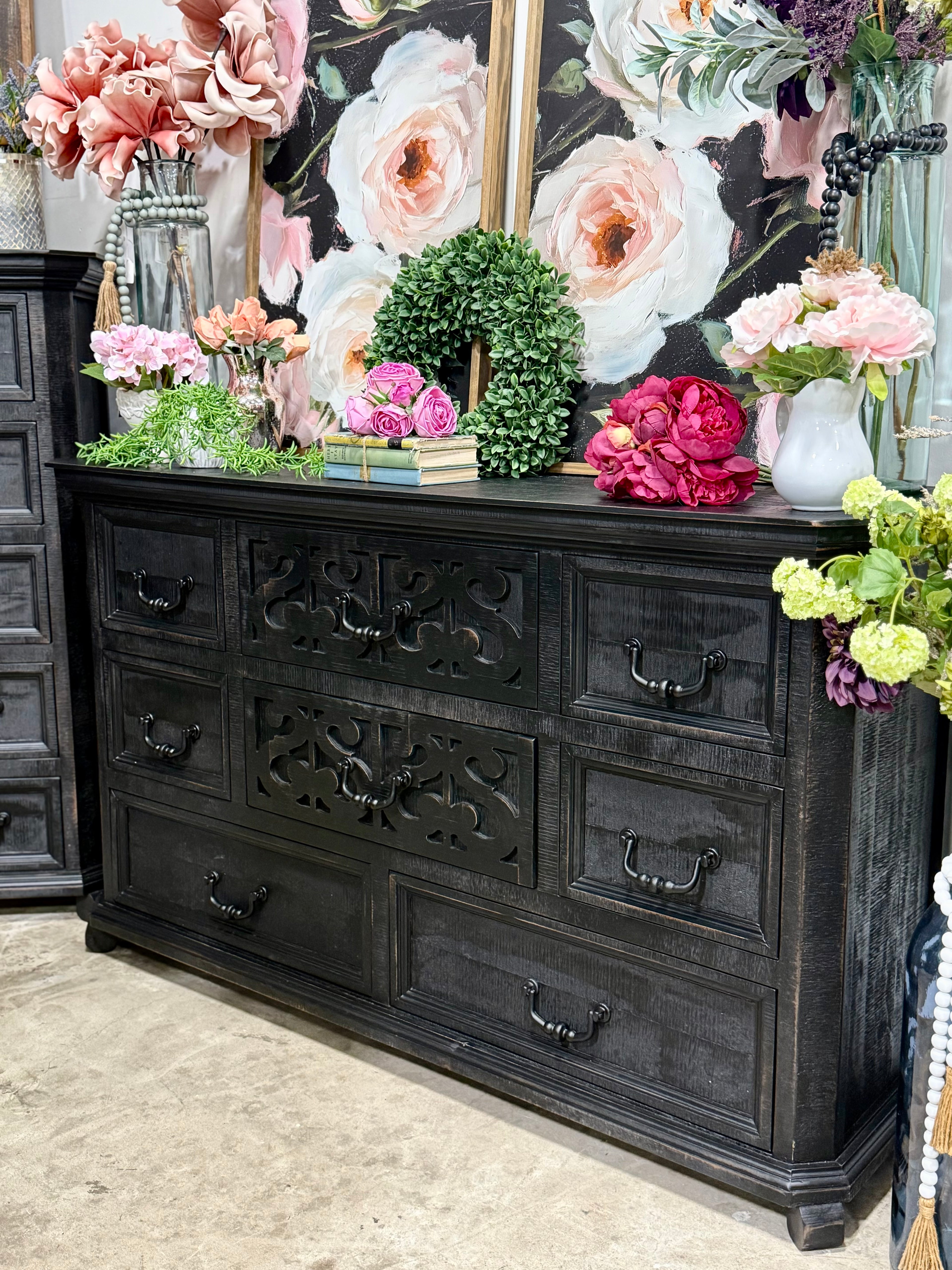 Harper Dresser-Handrubbed Black