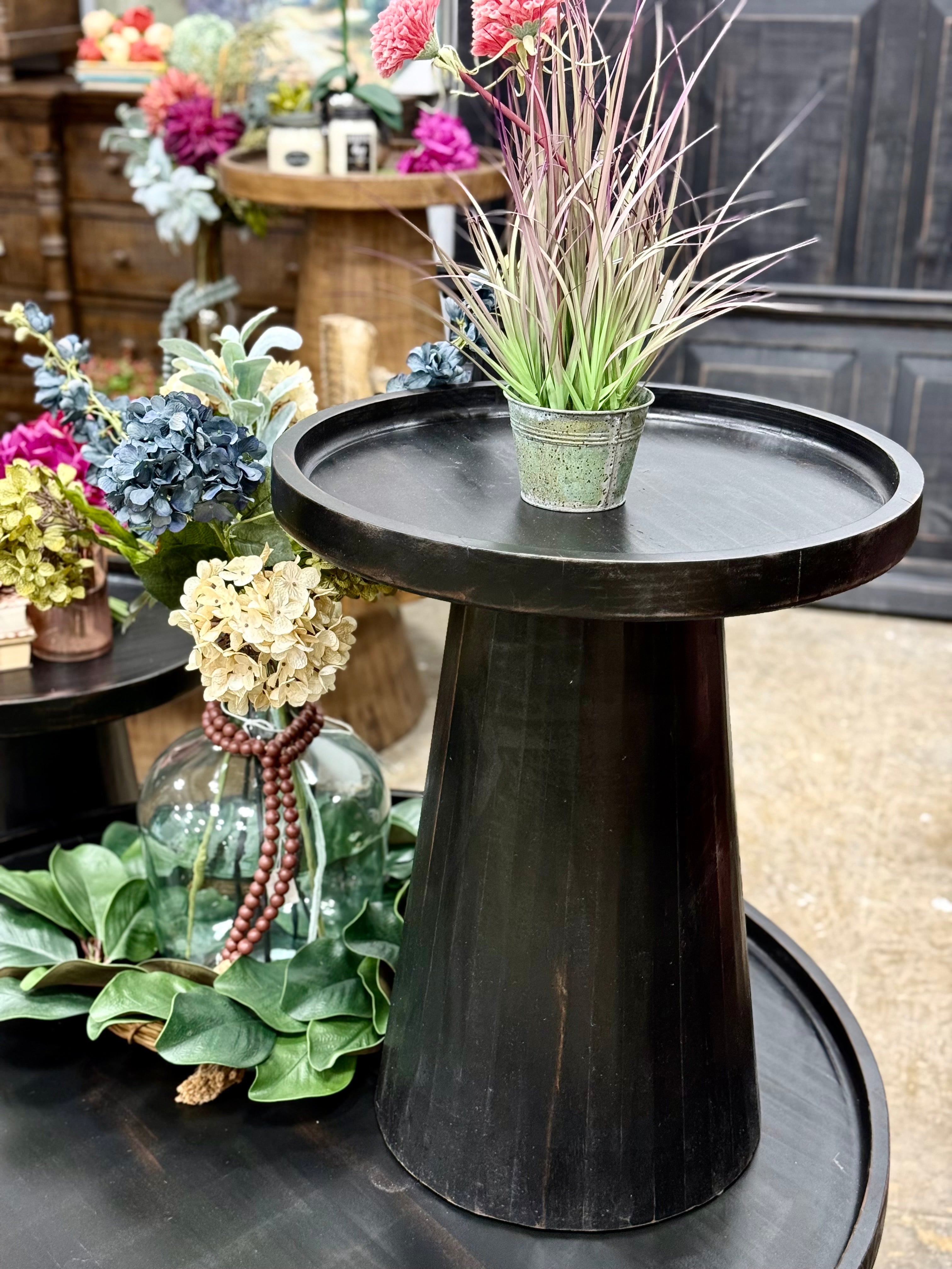 Kennedy Side Table-Handrubbed Black