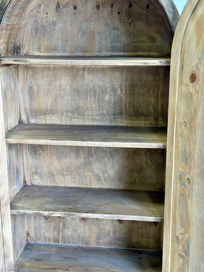 Caden Dome Vitrine-Pecan