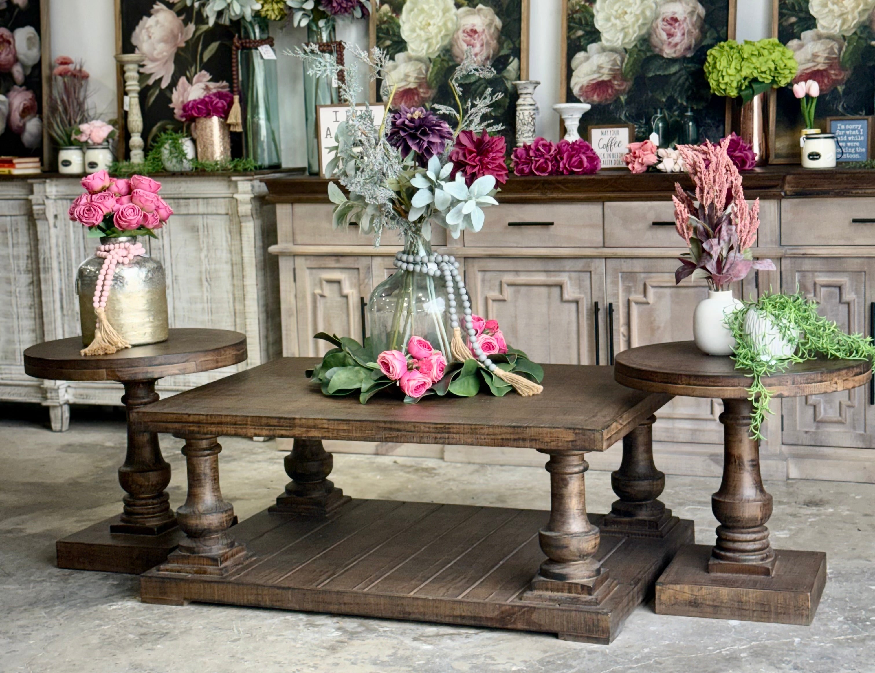 Brooklyn Round Side Table-Honeywood™
