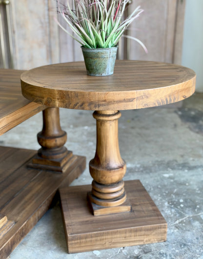 Brooklyn Round Side Table-Timber
