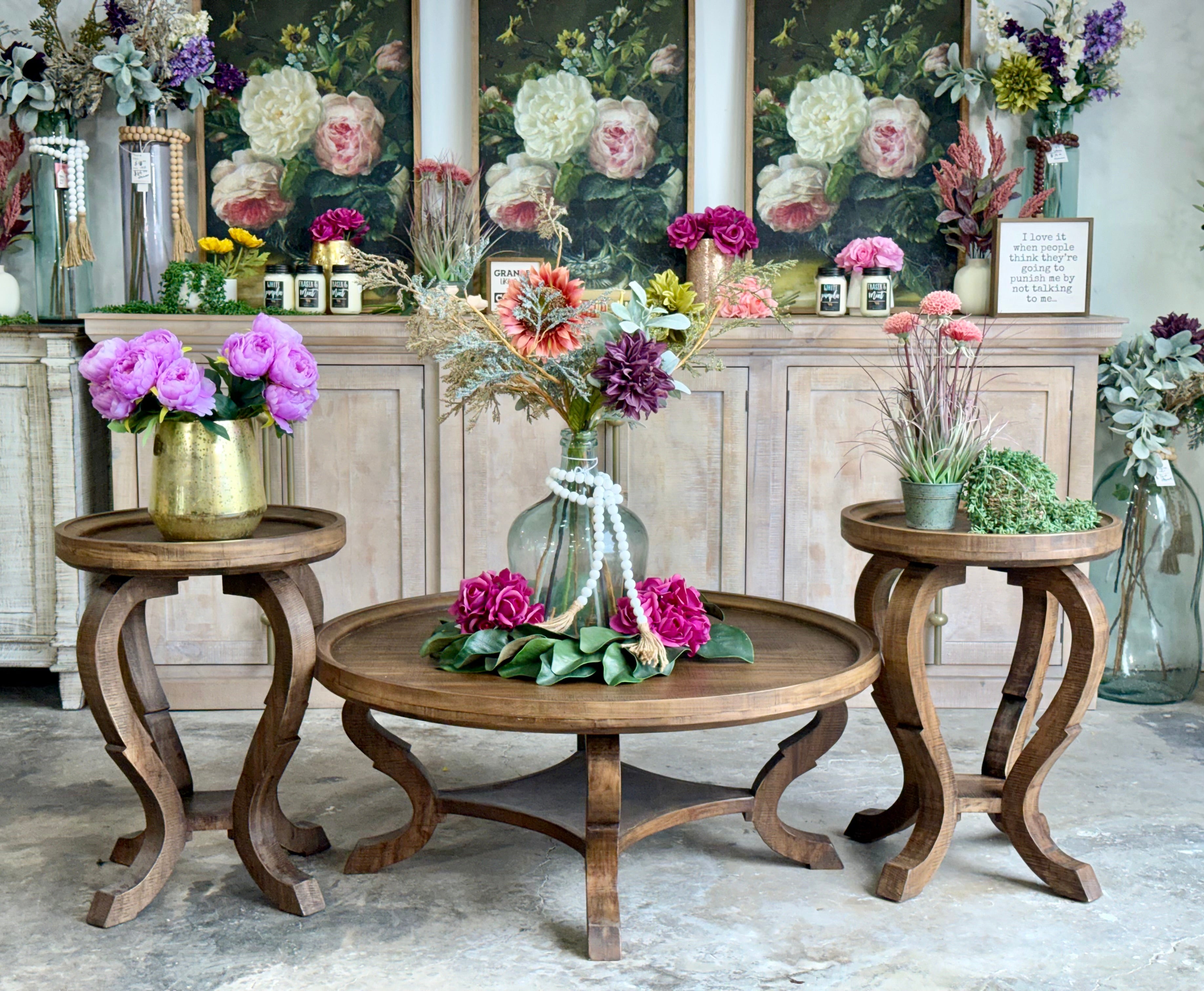 Delaney Round Coffee Table-Timber™