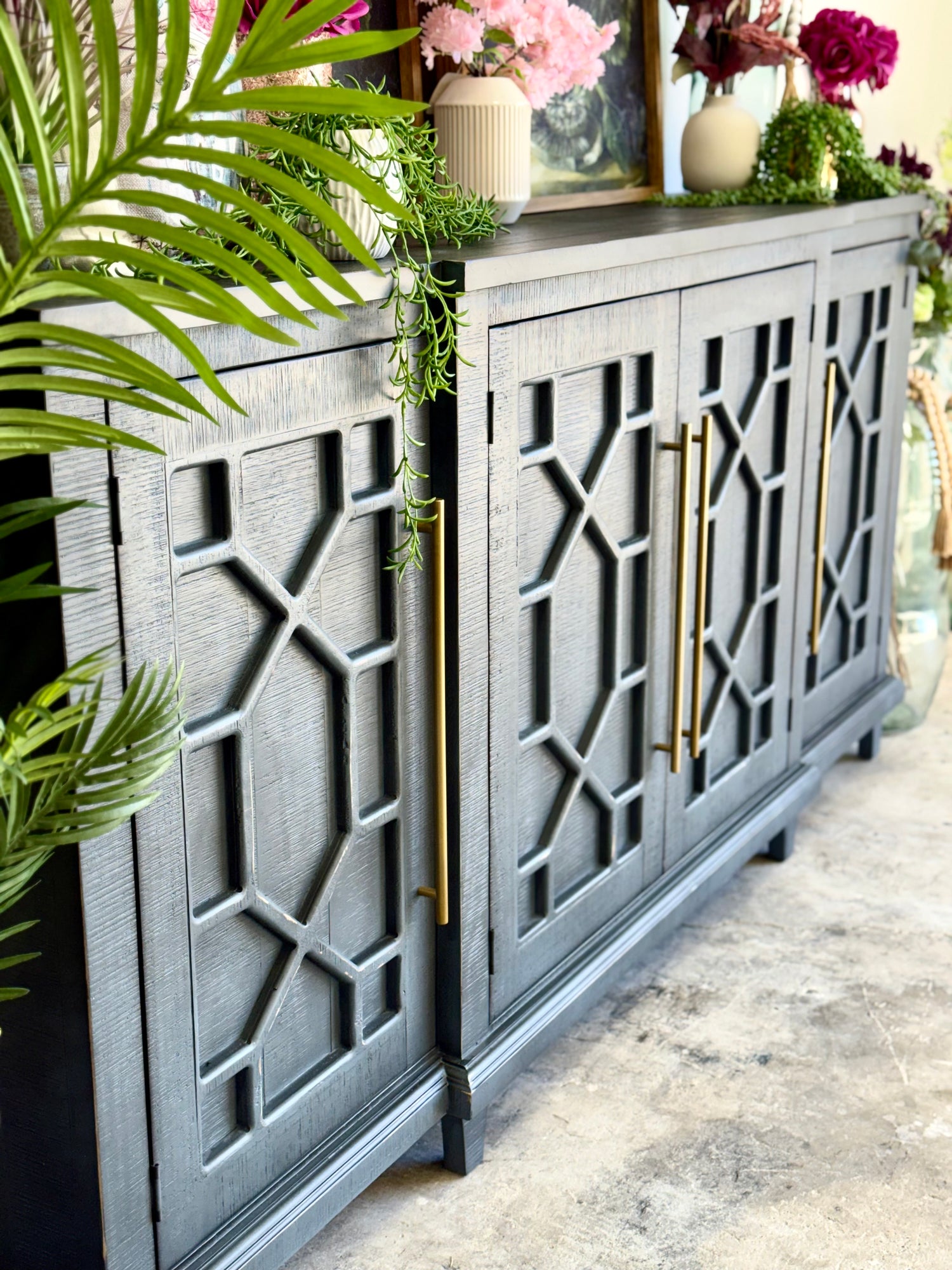 Michelle Console-Blue Haze/Gold