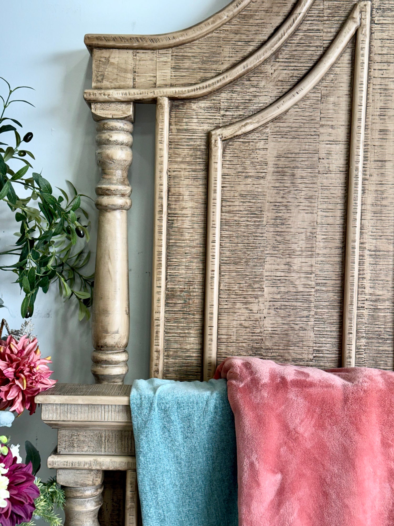 Madison Queen Bed-Sandstone