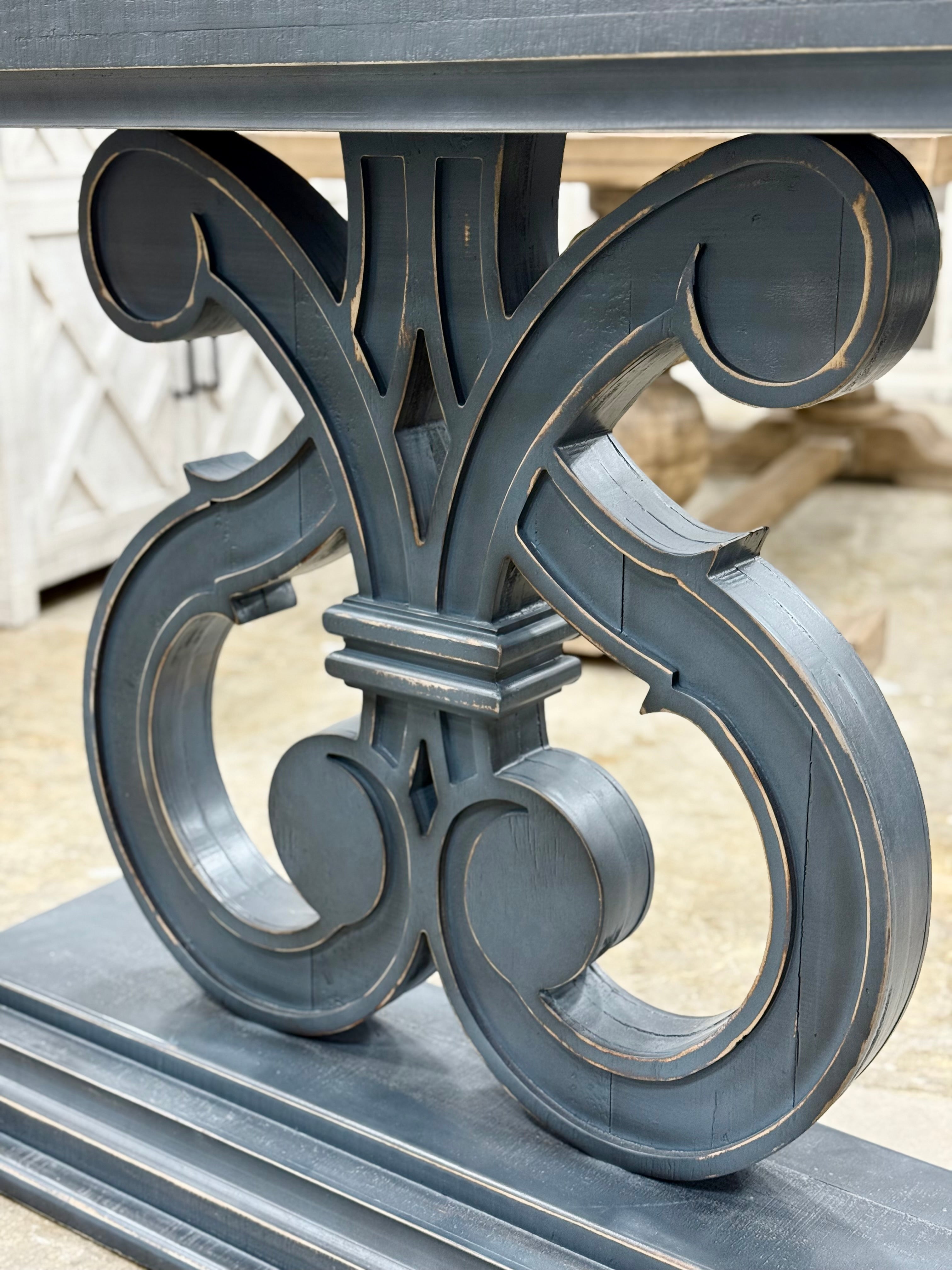 Harp Entryway Table-Blue Haze™