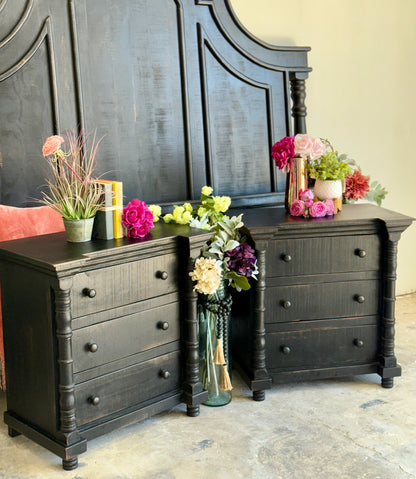 Madison Nightstand-Handrubbed Black
