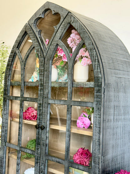 Cathedral Dome Vitrine-Blue Dusk/Cappuccino