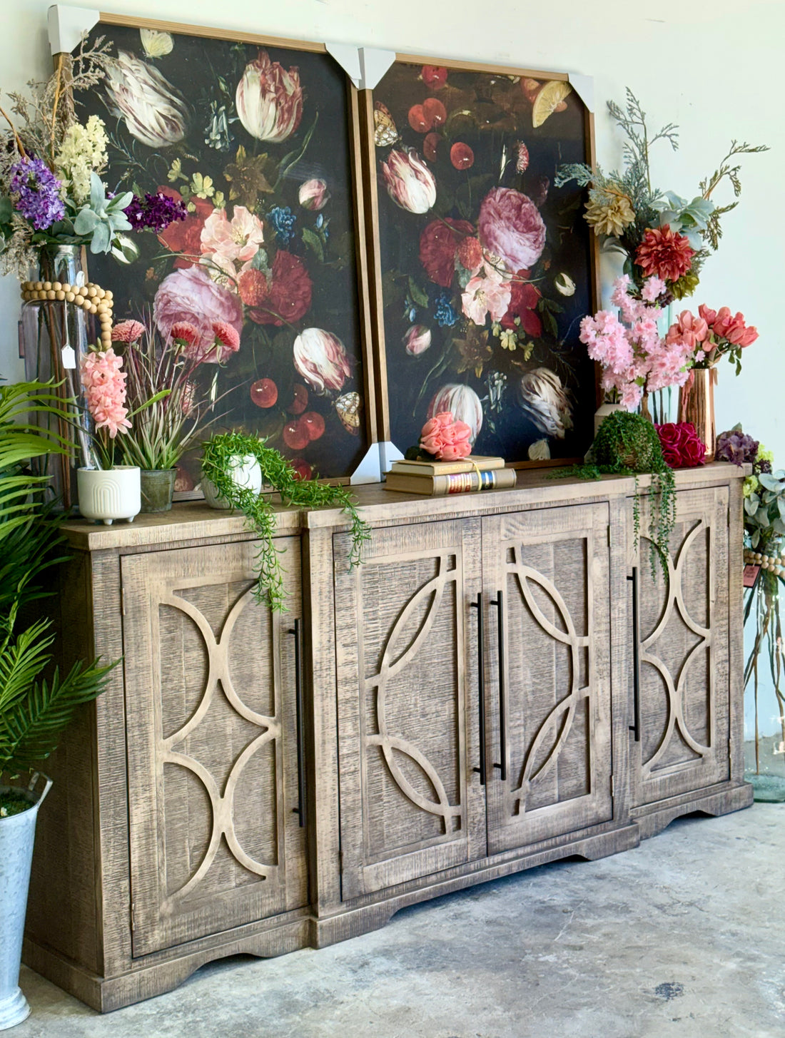 Circle Door Console-Sandstone