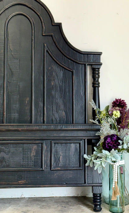 Madison Queen Bed-Handrubbed Black