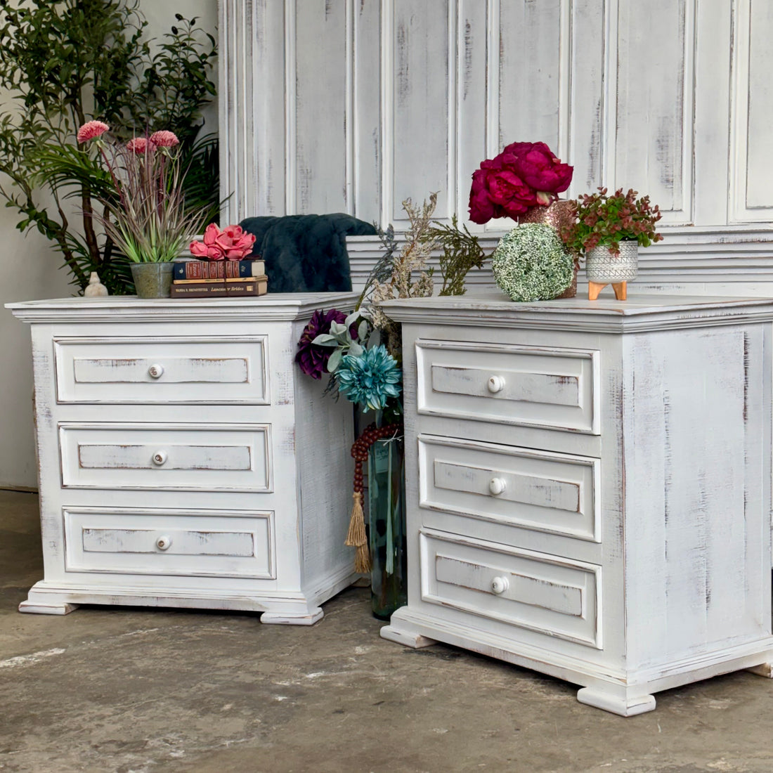 Charlotte 3-Drawer Nightstand-Whisper White