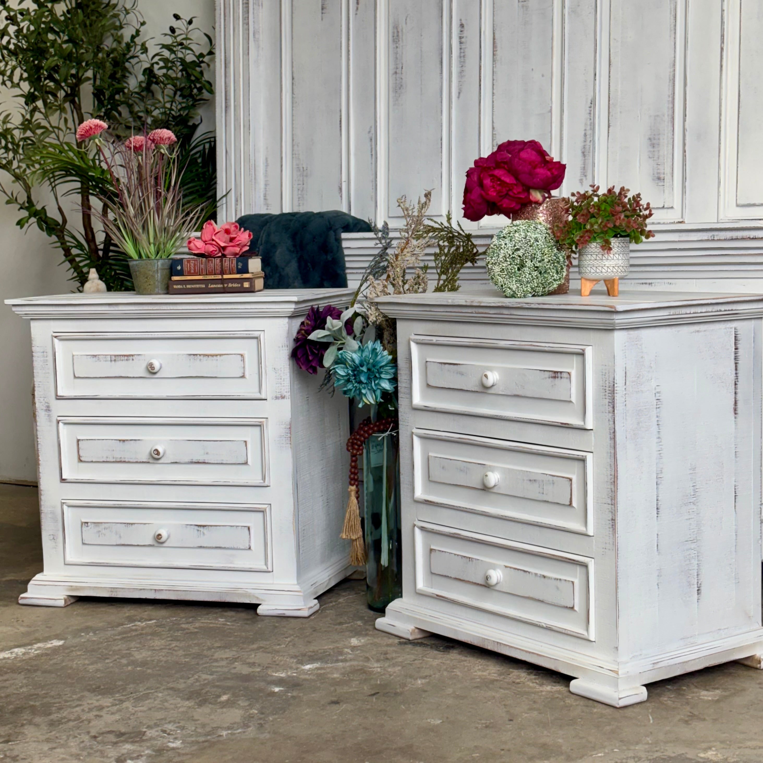 Charlotte 3-Drawer Nightstand-Whisper White