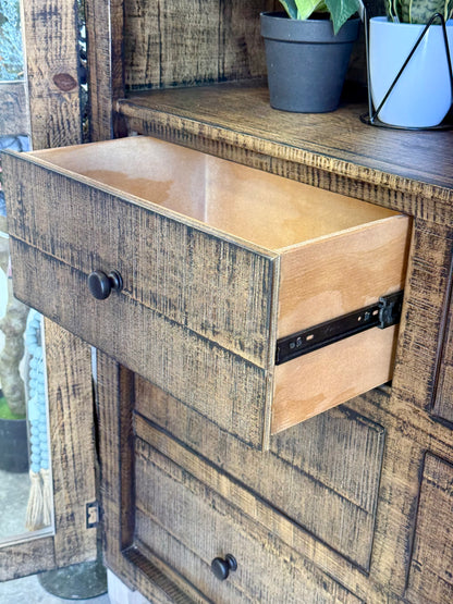 Melody Domed Vitrine-Soft Drift/Honeywood™