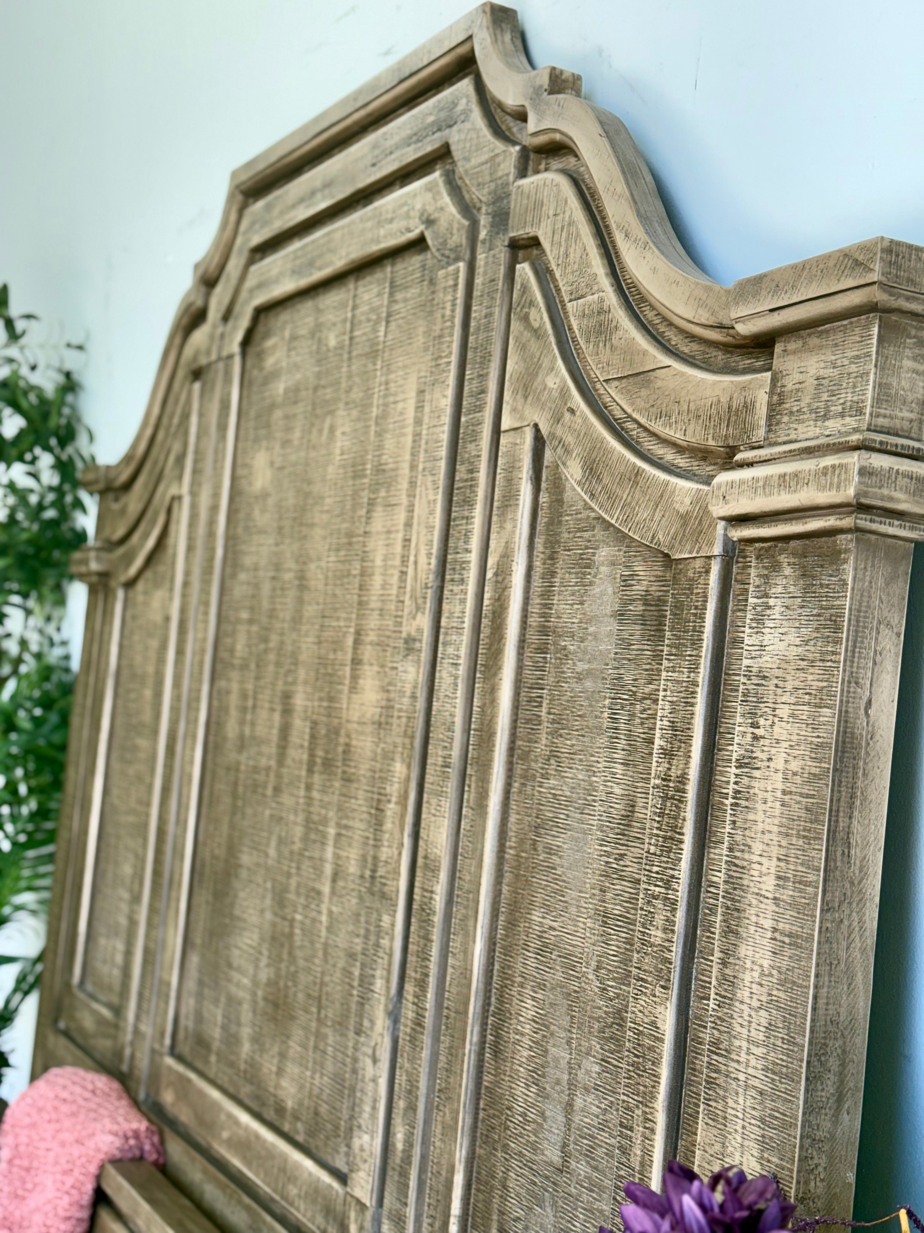 Eden King Bed-Sandstone