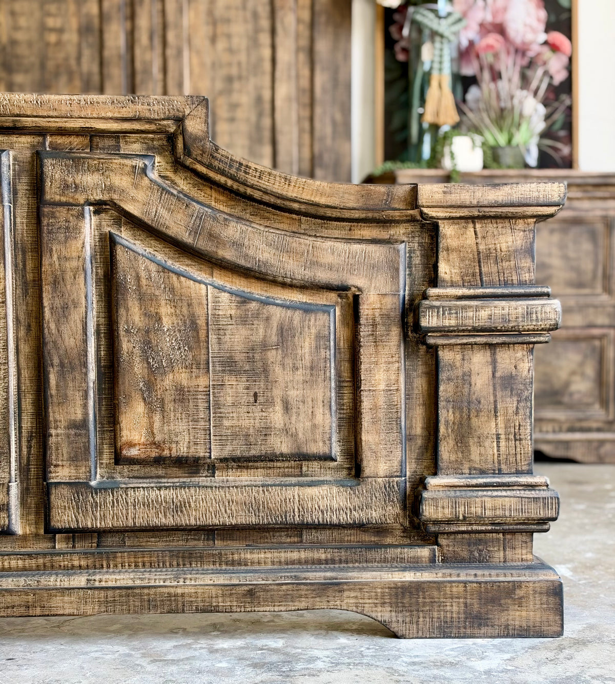 Eden King Bed-Pecan