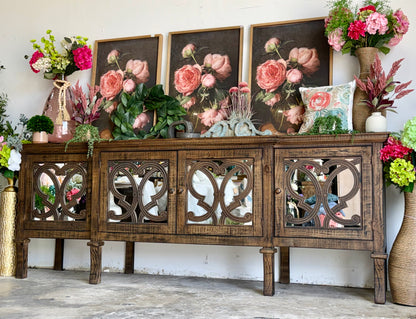 Harper 108" Mirrored Console-Honeywood