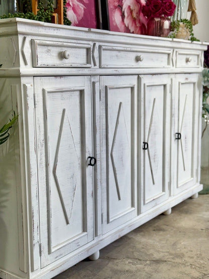 Julia 4 Door Console-Whisper White