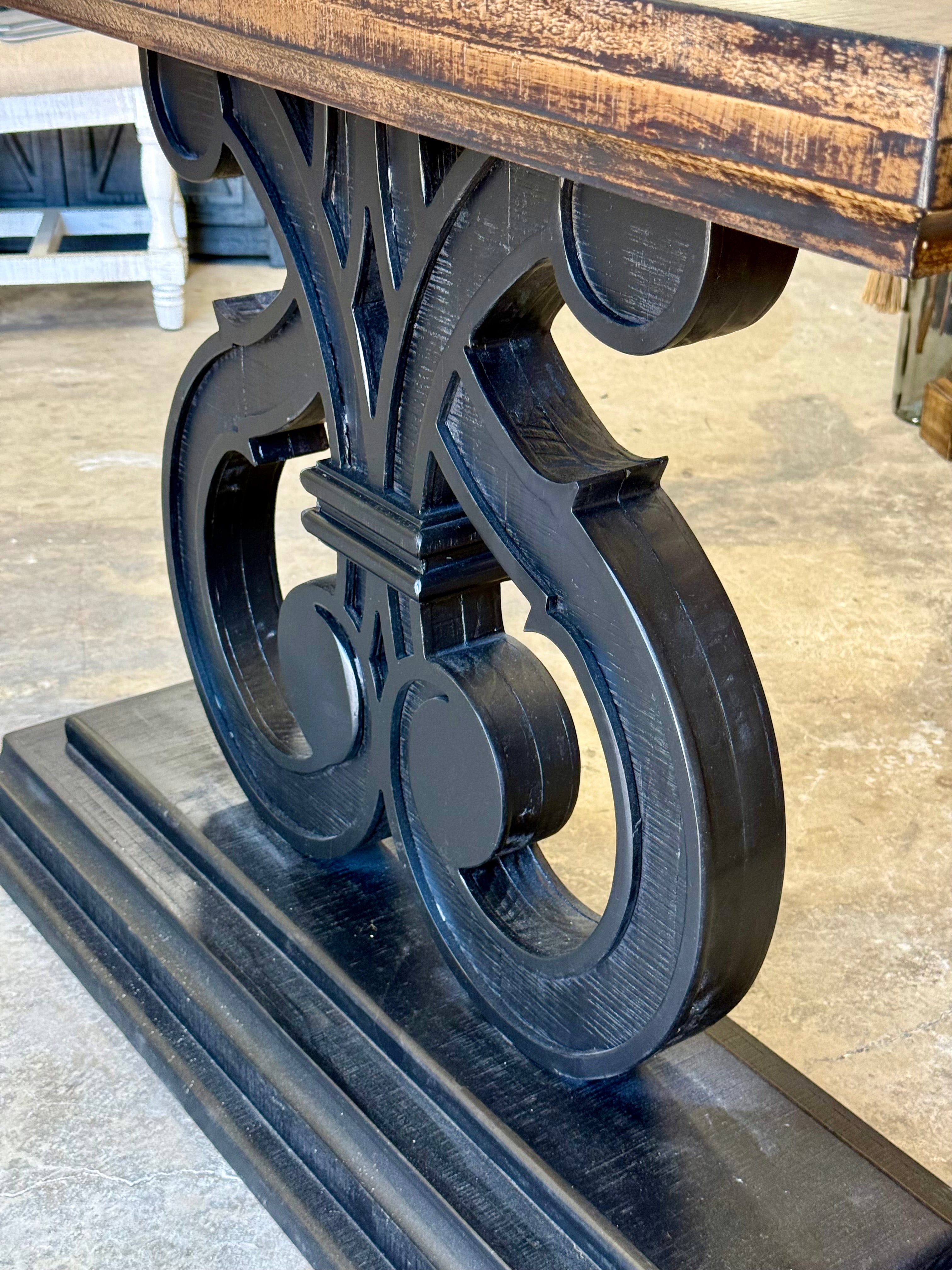 Harp Entryway-Black/Honeywood