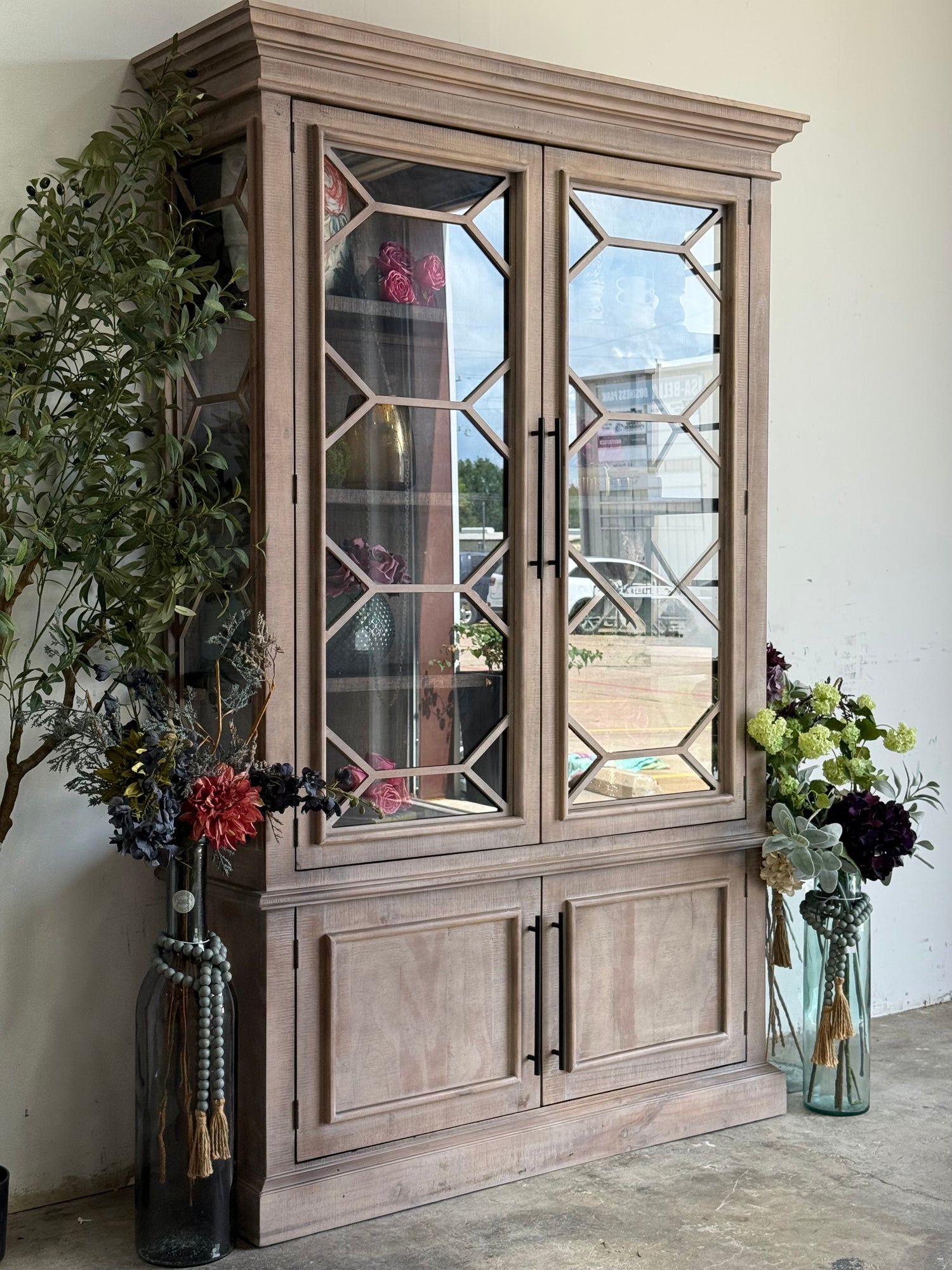 Eden Vitrine-Soft Drift/Honeywood™