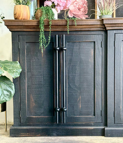 Kylie Console-Handrubbed Black/Honeywood™