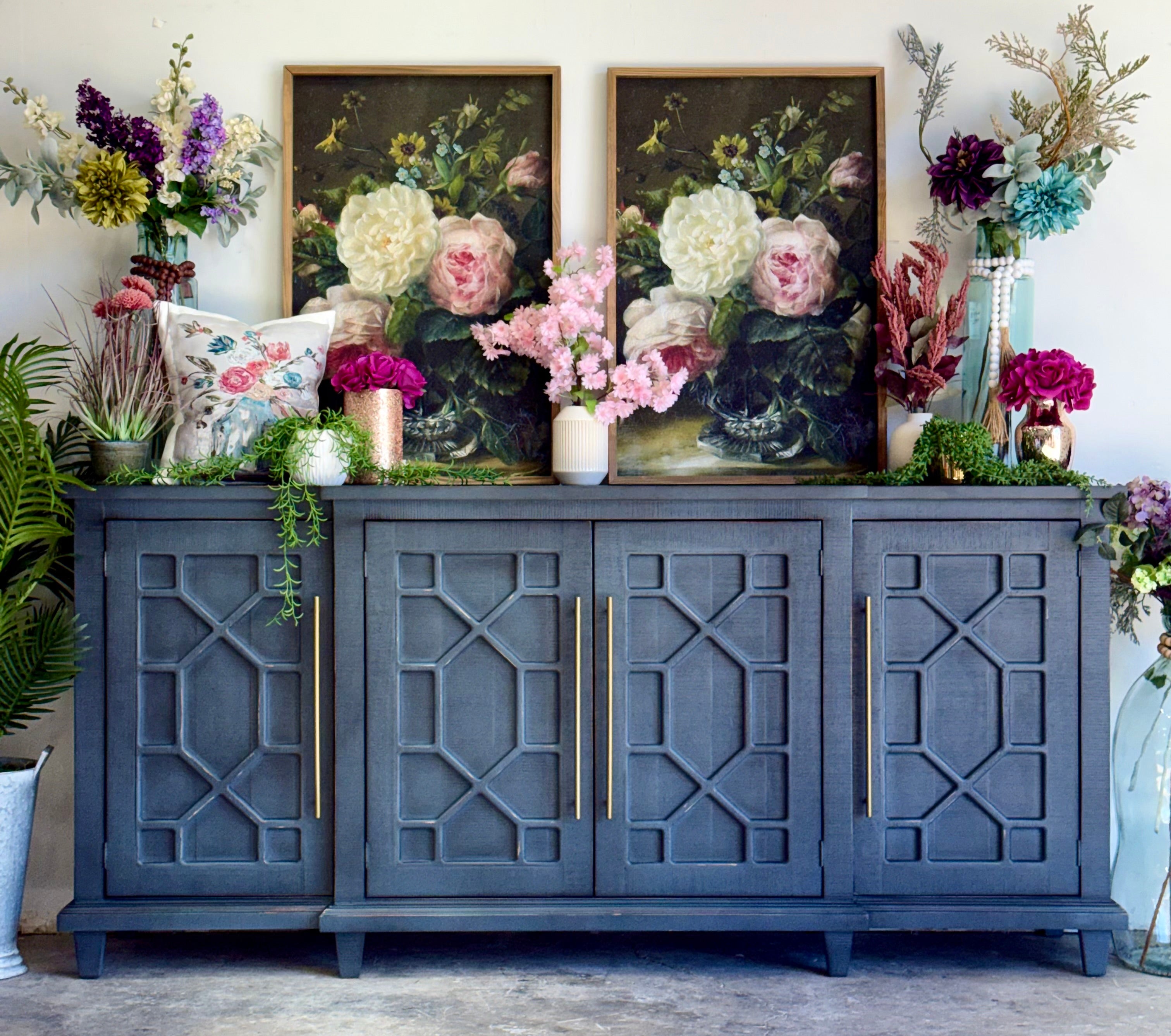 Michelle Console-Blue Haze/Gold