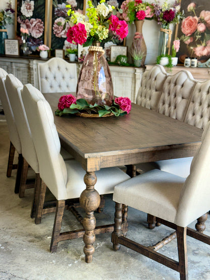 Sophie 7 Foot Dining Table With 8 Chairs-Honeywood™