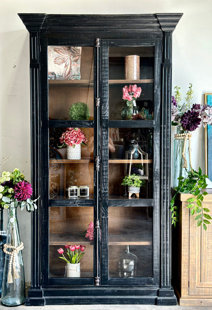 Claudia Vitrine-Black/Sparrow Interior