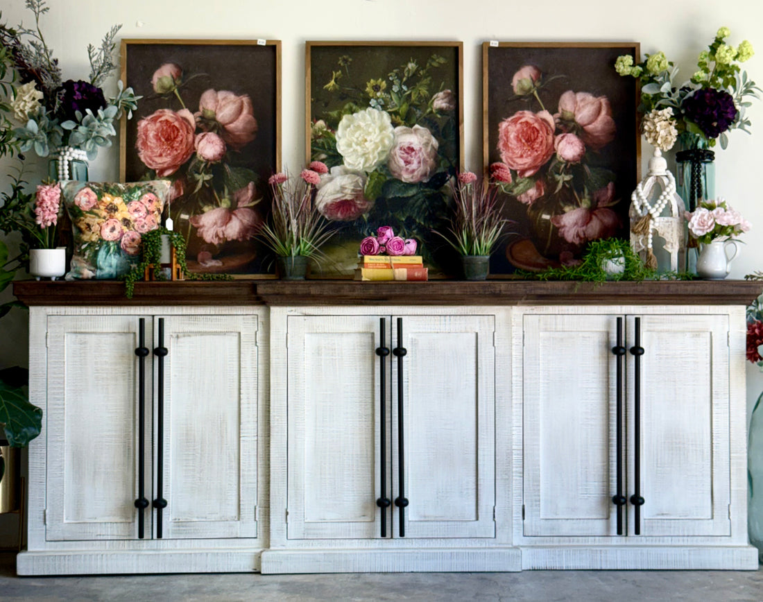 Kylie Console-White Wheat/Honeywood™