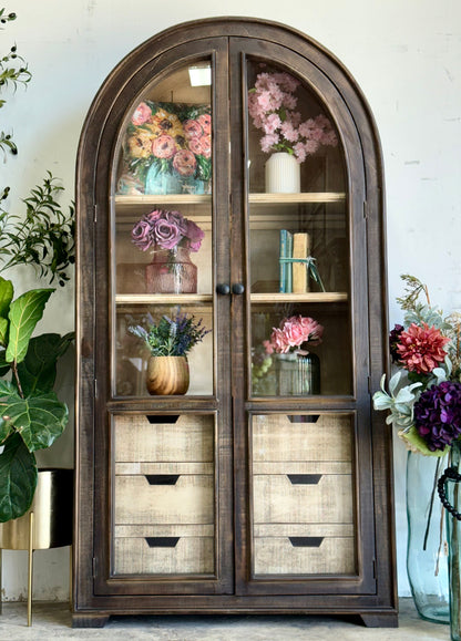 Avery Domed Vitrine-Cinderwood™/Dove